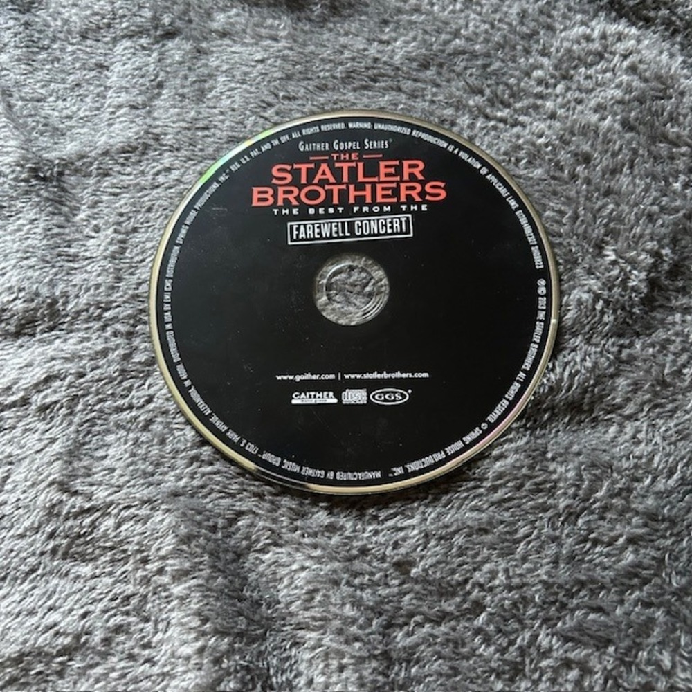 The Statler Brothers Best From‎ Farewell Concert Gaither Gospel Series CD
